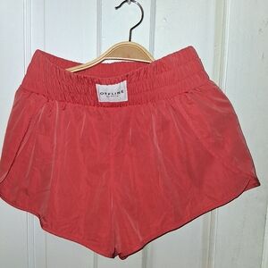 Offline Women's Orange Boxing Style Athletic Shorts